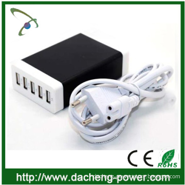 Colorful design multi port usb charger station 5V 7A 35W for cell phone ipad mp3